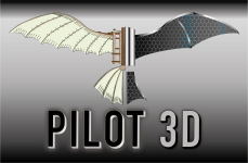 Logotipo de PILOT 3D, escuela de pilotos